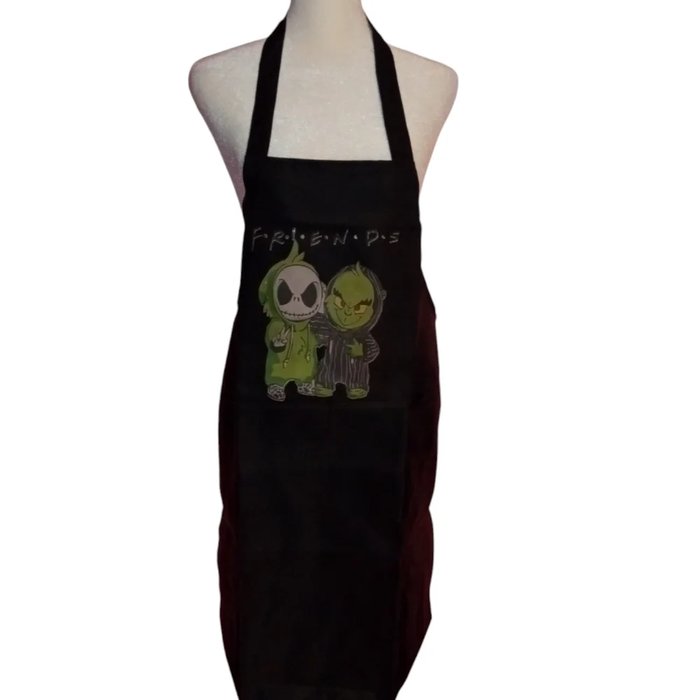 Halloween Apron The Grinch and Jack Skellington